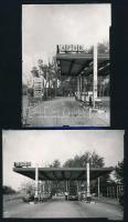 cca 1992 Budapest, ÁFOR benzinkút, 6 db vintage fotó, 8,5x11,5 cm