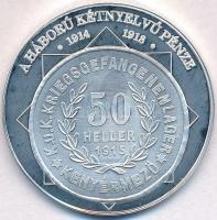 DN A magyar nemzet pénzérméi - A háború kétnyelvű pénze 1914-1918 Ag emlékérem (10,42g/0.999/35mm) T:1(PP)
