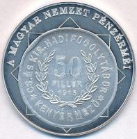 DN "A magyar nemzet pénzérméi - A háború kétnyelvű pénze 1914-1918" Ag emlékérem (10,42g/0...