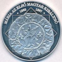 DN A magyar nemzet pénzérméi - Mária az első magyar királynő 1382-1387 Ag emlékérem (10,31g/0.999/35mm) T:1(PP)