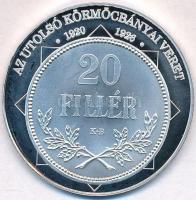 DN "A magyar nemzet pénzérméi - Az utolsó körmöcbányai veret 1920-1926" Ag emlékérem tanúsítvánnyal (10,40g/0.999/35mm) T:1(PP)