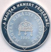 DN "A magyar nemzet pénzérméi - Az utolsó körmöcbányai veret 1920-1926" Ag emlékérem tanús...
