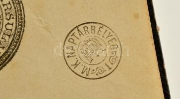 1888 Almanach naptárral MDCCCLXXXIX. évre. Bp., Szent István Társulat. Naptárbélyeg szignettával! Ko...