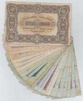 1920. 50K "Orell Füssli Zürich" + 1944. 1P (8x) + 2P (6x) + 5P (10x) "A Vöröshadsereg...