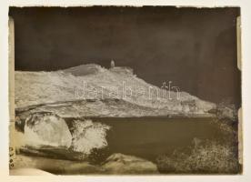 1929 Balatoni felvételek, 3 db feliratozott üveglemez negatív, Kerny István (1879-1963) hagyatékából, 9x12 cm és 9x14 cm