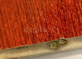 1936 Ezüst (Ag.) emlékdoboz, "A magyar királyi 8. honvéd gyalogezred karpaszományos iskola II. ...