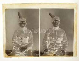 cca 1925 Katona portrék az egri FOTO-GRÁF műterem hagyatékából, többen kitüntetésekkel, 21 db üvegle...