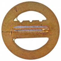 ~1970-1980. "Magyar Édesipar Törzsgárda" zománcozott fém jelvény (23mm) T:2