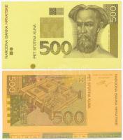Horvátország 1993 (1994). 5K előlapi színpróba + 50K előlapi színpróba + 200K előlapi és hátlapi szí...