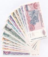 Horvátország/Krajna Szerb Köztársaság 1993. 5000D + 50.000D + 100.000D + 500.000D + 5.000.000D + 100...