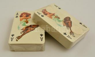 2 pakli erotikus francia kártya, bontatlan csomagolásban