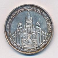 1994. A remény kapujában 1989. XI. II. - Zugliget ezüstözött fém (42mm) T:1- patina