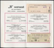 1975 Ken-ichiro Kobayashi (1940-), Roberto Benzi (1937-) karmesterek, és Gidon Kremer (1947-) hegedű...