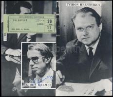 1975 Ken-ichiro Kobayashi (1940-), Roberto Benzi (1937-) karmesterek, és Gidon Kremer (1947-) hegedű...