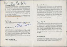 1976 José Carreras (1946-), Ivo Vinco (1927-2014), operaénekesek, Fiorenza Cossotto (1935-) operaéne...