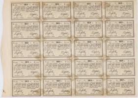 Budapest / Pest 1872. "Pesti Építő-Társaság" ideiglenes részvény 200Ft értékében, szelvény...