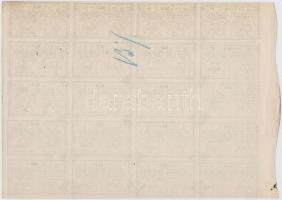 Budapest / Pest 1872. "Pesti Építő-Társaság" ideiglenes részvény 200Ft értékében, szelvény...