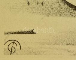 Molnár C. Pál (1894-1981): Csigalépcső. Kis szériás ofszet, 30×21 cm