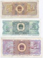 Kínai Népköztársaság 1980. 1J + 2J + 5J + 1999. 1Y (2x) T:I--III
China / Peoples Republic 1980. 1 J...