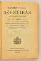 Újszövetségi Szentírás a Vulgata szerint. Bp., [1928], Szent István Társulat. Javított kartonált papírkötésben, karton tokban, jó állapotban.