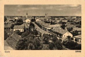 Gyula - 2 db képeslap, József szanatórium, látkép, vegyes minőség / 2 town-view postcards, sanatorium, general view, mixed quality