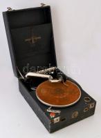 cca 1927 Columbia Grafonola No. 109A lemezjátszó, saját dobozában, kopásokkal, nem kipróbált