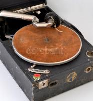 cca 1927 Columbia Grafonola No. 109A lemezjátszó, saját dobozában, kopásokkal, nem kipróbált
