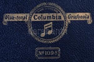 cca 1927 Columbia Grafonola No. 109A lemezjátszó, saját dobozában, kopásokkal, nem kipróbált