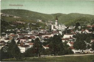 Körmöcbánya, Kremnica; látkép, vártemplom. Ritter Lipót kiadása / general view, castle church (EK)