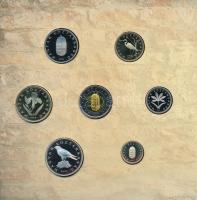 2005. 1Ft-100Ft (7xklf) forgalmi sor szettben + 2005. 10Ft "József Attila" T:PP