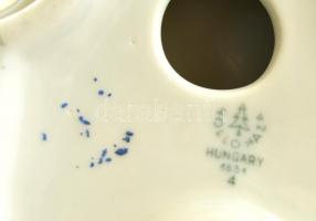 Hollóházi sárkány, kézzel festett, jelzett, apró kopásokkal, m: 19 cm