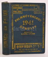 1941 Filmművészeti évkönyv. XXII. évf. Szerk. Lajta Andor, 335 p. Aranyozott egészvászon, kissé kopottas borítóval, rengeteg reklámmal. Jó állapotban.