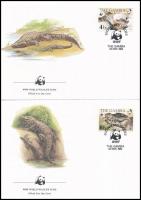 1984 WWF: Nílusi krokodil sor 4 FDC-n Mi 517-520