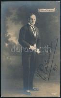 Valdemar Psilander (1884-1917) dán színész aláírt fotólapja / Autograph signed photo of Danish actor.