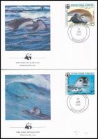 WWF: Seal set on 4 FDC WWF: Fóka sor 4 db FDC-n