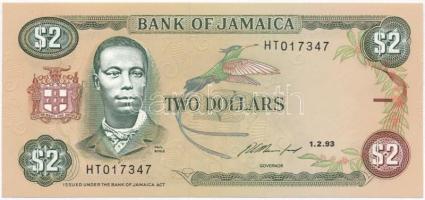 Jamaika 1993. 2$ T:I Jamaica 1993. 2 Dollars C:UNC Krause 69