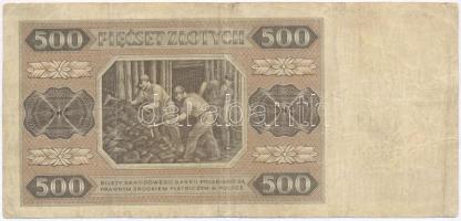 Lengyelország 1948. 500Zl T:III,III-
Poland 1948. 500 Zlotych C:F,VG
Krause 140