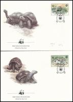 WWF: Turtle set on 4 FDC WWF: Teknős sor 4 db FDC-n