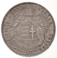 1869GYF 1Ft Ag "Ferenc József / Angyalos címer" Gyulafehérvár (12,35g) T:1-,2 ph.  Hungary...