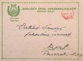 1905-1960 13 db különböző báli meghívó (Corp. Valéria kisasszonyai, Zugligeti Erdei Visszhang Dalkör...