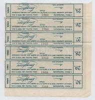 Békés 1899. "Békési Takarékpénztár Részvény-Társaság" névre szóló részvénye 100K-ról, szár...