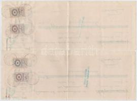 Abádszalók 1936-1941. 8db kitöltött váltó, mindegyik bélyegekkel és bélyegzéssel T:II,II-,III