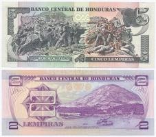 Honduras 1976. 2L + 2003. 5L T:I
Honduras 1976. 2 Lempiras + 2003. 5 Lempiras C:UNC