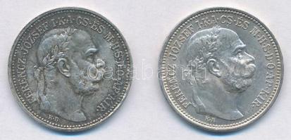 1912KB-1914KB 1K Ag &quot;Ferenc József&quot; (2x) T:1-,2 patina Adamo K5.1