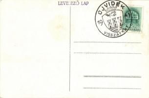 Újvidék, Novi Sad; strand, fürdőzők / beach, bathing people + 1941 Újvidék visszatért So. Stpl