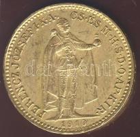 1910. 10K Au 3,387g T:2 pici ü