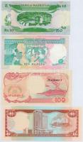 Vegyes: Mauritius 1985. 10R + Seychelle-szigetek 1989. 10R + Indonézia 1992. 100R + Trinidad és Toba...