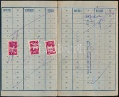 1952 SZTK bélyeglap 41 db bélyeggel