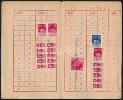 1953 SZTK bélyeglap 20 db bélyeggel