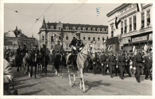 1940 Nagyvárad, Oradea; bevonulás, Horthy Miklós, Friedman Dezső üzlete / entry of the Hungarian troops, shop (Rb)